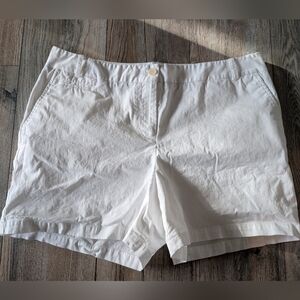 TALBOTS Chino Shorts White Shorts Plus Size 16